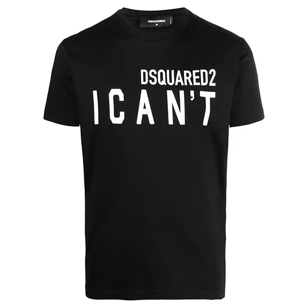 Áo Phông Dsquared2 I Can't Logo T-Shirt S74GD0859 Màu Đen Size S
