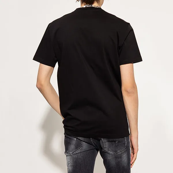 Áo Phông Dsquared2 Icon Splatter Cool T-Shirt S79GC0052 S23009 900 Màu Đen Size S