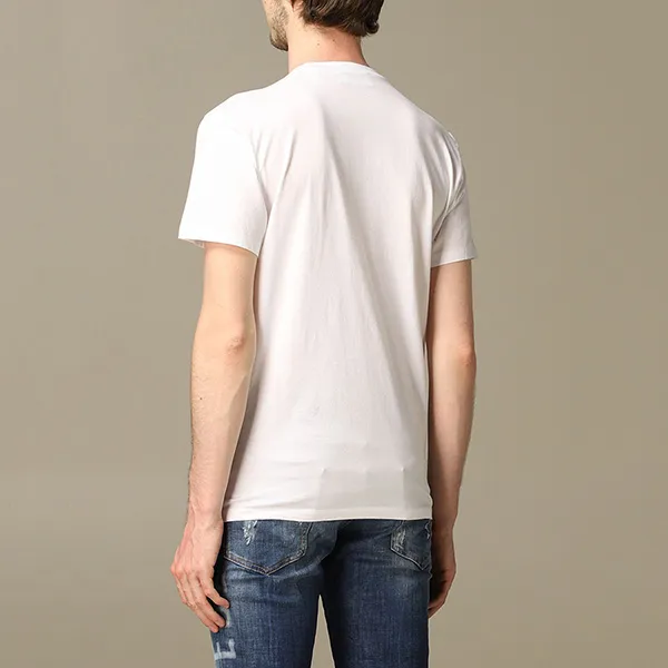 Áo Phông Dsquared2 Men's Classic Icon Print Crew Neck T-shirt S79GC0003 Màu Trắng Size L