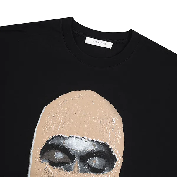 Áo Phông Ih Nom Uh Nit Black Graphic Printed NUW22221 009 Màu Đen Size S