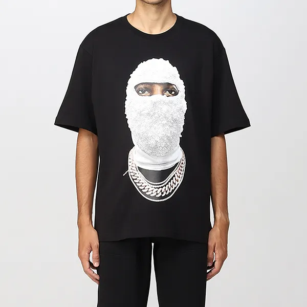 Áo Phông Ih Nom Uh Nit Black Graphic Printed NUW22224 009 Màu Đen Size L