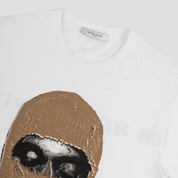 Áo Phông Ih Nom Uh Nit White Graphic Printed NUW22221 081 Màu Trắng Size L