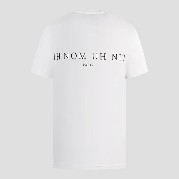 Áo Phông Ih Nom Uh Nit White Graphic Printed NUW22221 081 Màu Trắng Size L