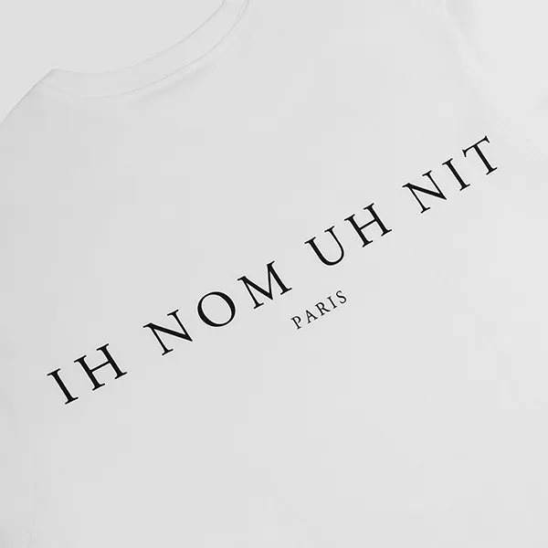 Áo Phông Ih Nom Uh Nit White Graphic Printed NUW22224 081 Màu Trắng Size XS