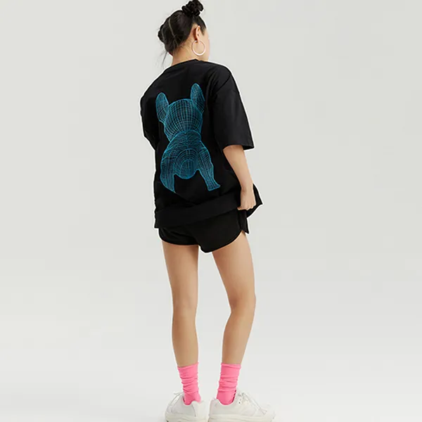 Áo Phông LifeWork Big Logo Basic Tshirt LW225TS990 Màu Đen Xanh Size M