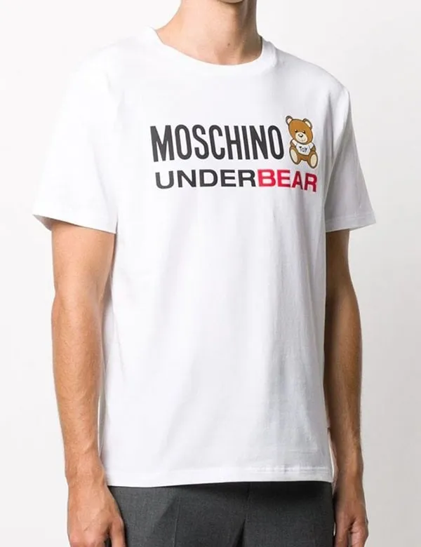 Áo Phông Moschino Underbear 2011 T191481030001 Màu Trắng Size L
