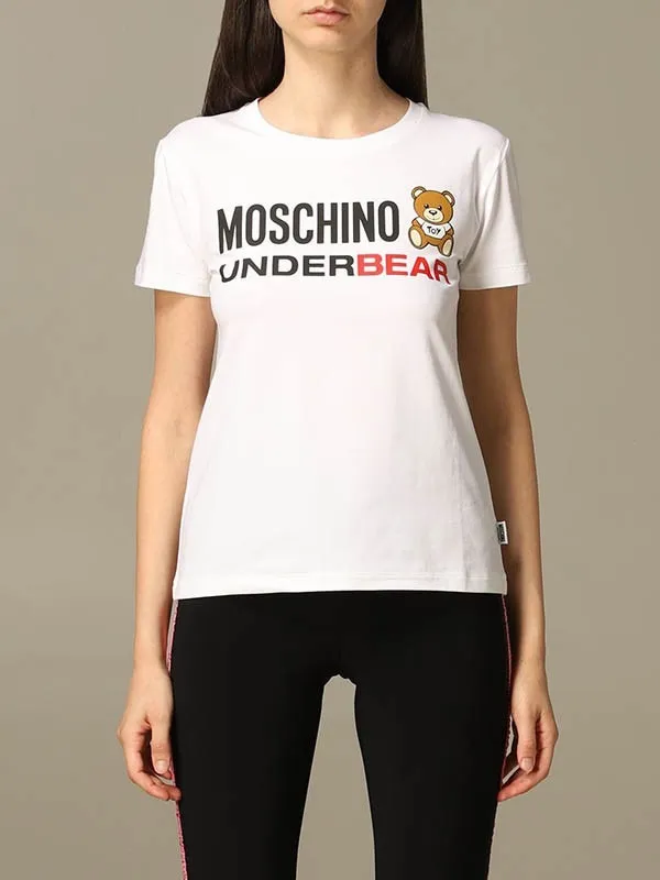 Áo Phông Moschino Underbear 2011 T191481030001 Màu Trắng Size L