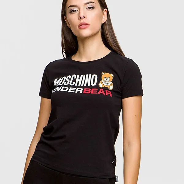 Áo Phông Moschino Underbear 2011 T191481030555 Màu Đen Size L