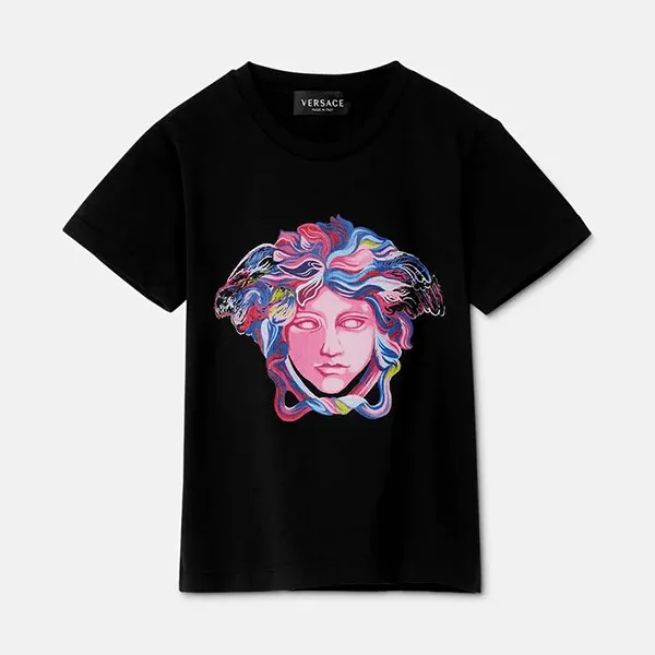 Áo Phông Versace Medusa Black 1000052 1A04819 2B070 Màu Đen