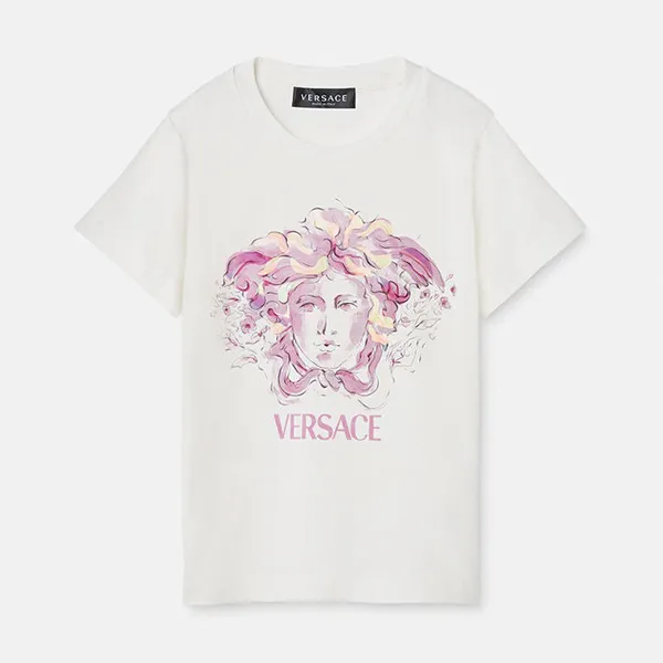 Áo Phông Versace Medusa White 1000052 1A04708 2W970 Màu Trắng