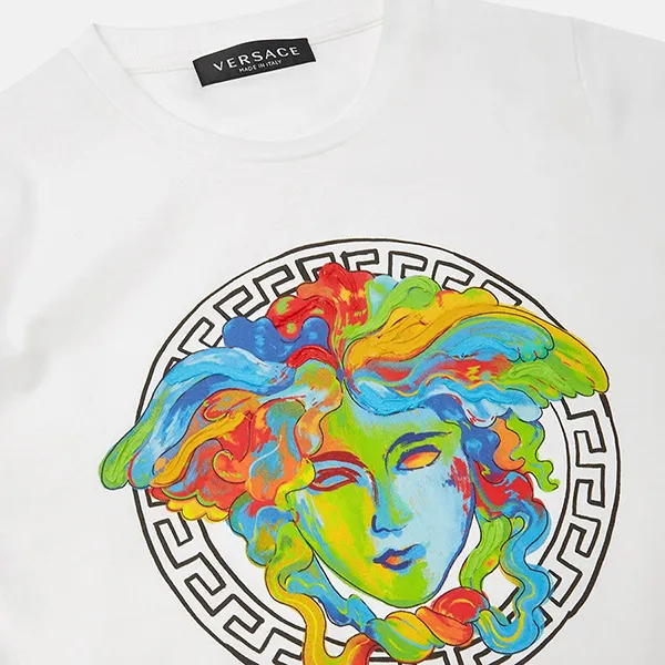 Áo Phông Versace Medusa White 1000129 1A03915 2W070 Màu Trắng