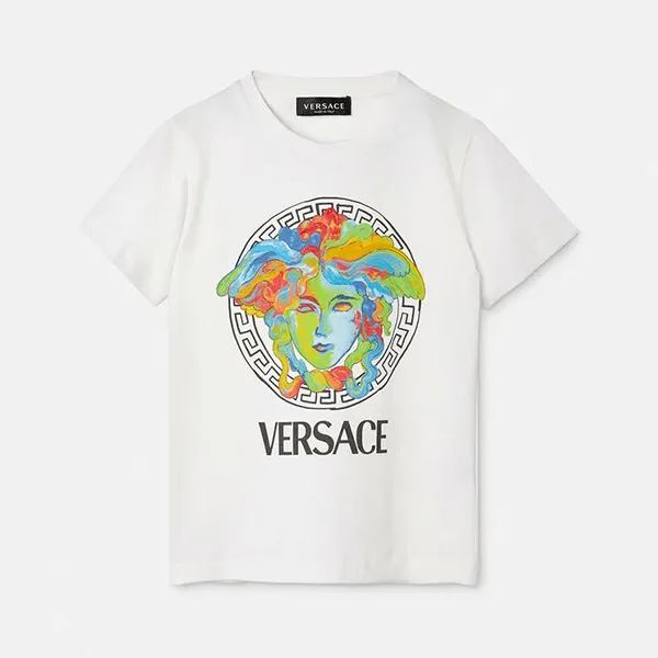 Áo Phông Versace Medusa White 1000129 1A03915 2W070 Màu Trắng