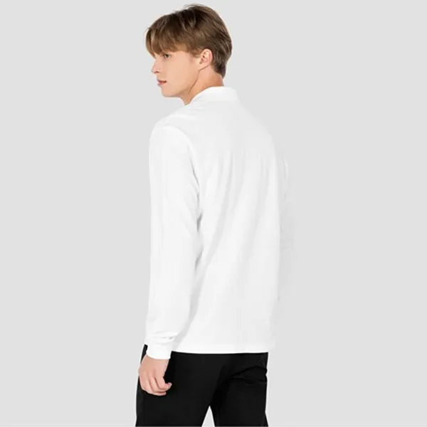 Áo Polo Dài Tay Lacoste Men's PH732E 001 Màu Trắng Size M