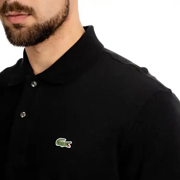 Áo Polo Dài Tay Lacoste Men's Classic Fit LA6239450 Màu Đen Size
