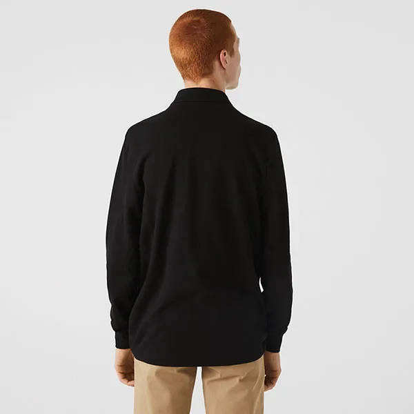 Áo Polo Dài Tay Lacoste Men's Long-Sleeve Paris Classic Fit PH2481 031 Màu Đen Size S