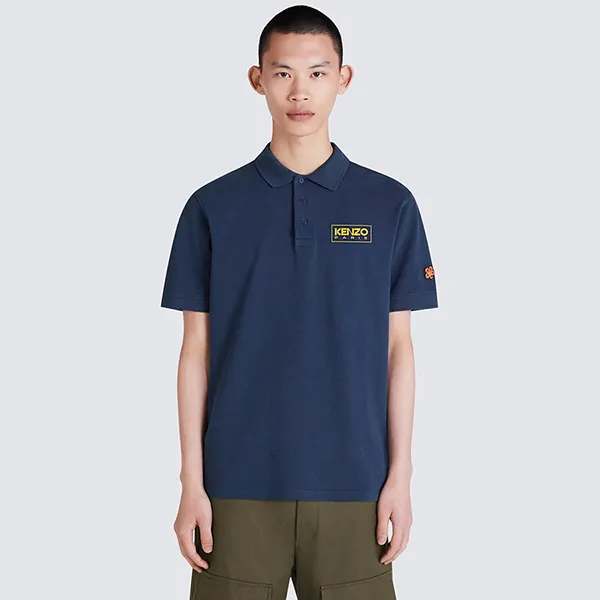 Áo Polo Kenzo Navy Paris Classic FC65PO0034PU 77 Màu Xanh Navy Size S
