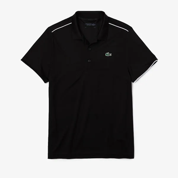 Áo Polo Men's Lacoste Sport Contrast Piping Breathable Piqué Shirt DH2094-00 Màu Đen Size S - Thời trang - Vua Hàng Hiệu