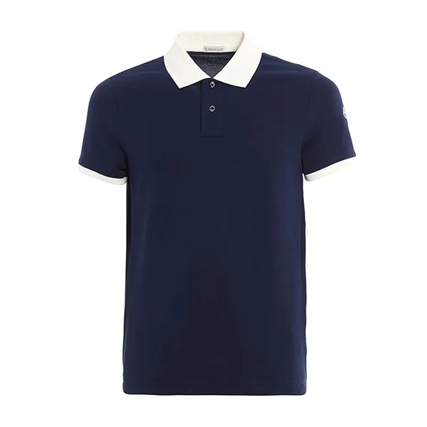 Áo Polo Moncler Collar Polo Shirt MO2888033 Màu Xanh Than Size S - Thời trang - Vua Hàng Hiệu