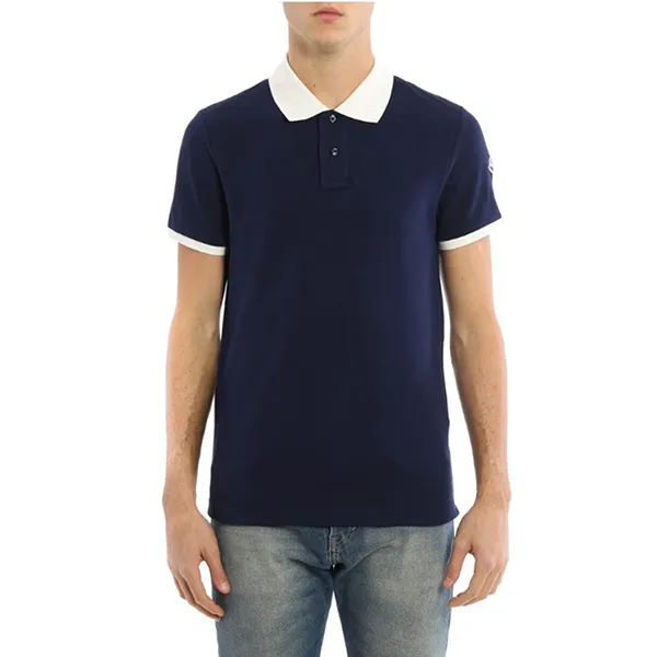 Áo Polo Moncler Collar Polo Shirt MO2888033 Màu Xanh Than Size S - Thời trang - Vua Hàng Hiệu