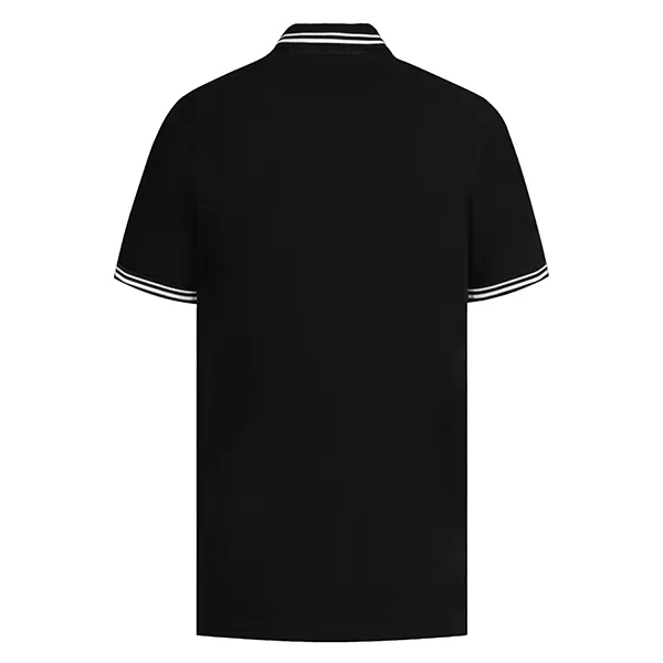 Áo Polo Valentino Logo Embroiders In Black RV3MH00BEXP Màu Đen Size XS