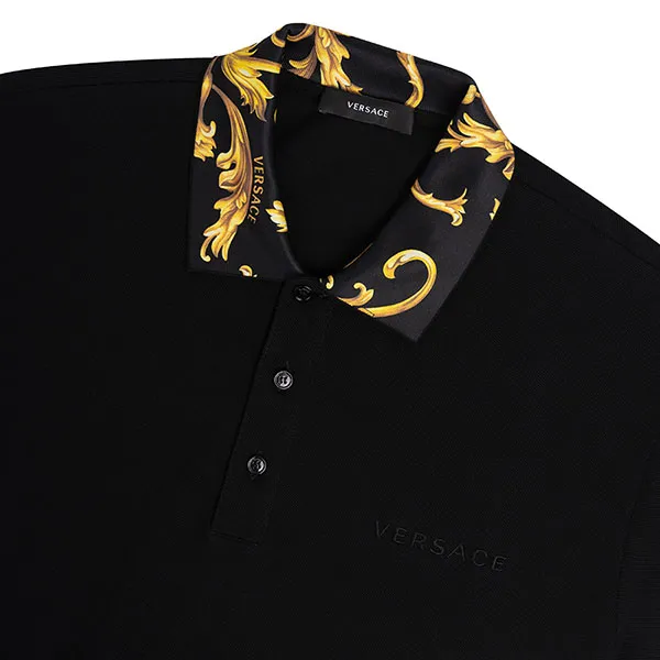 Áo Polo Versace A89505S A231377 Màu Đen Size M