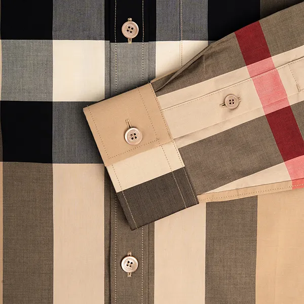 Áo Sơ Mi Burberry Button-Up Poplin 8057468 A7028 Phối Màu Size M