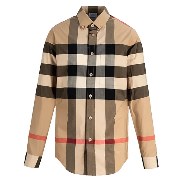 Áo Sơ Mi Burberry Button-Up Poplin 8057468 A7028 Phối Màu Size M