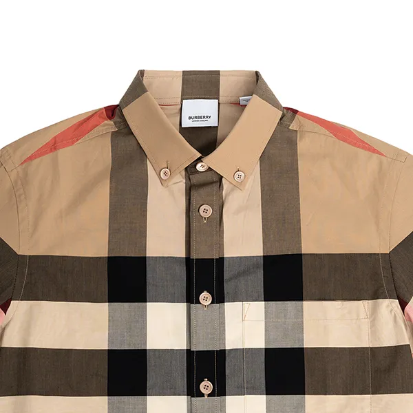 Áo Sơ Mi Burberry Button-Up Poplin 8057468 A7028 Phối Màu Size S