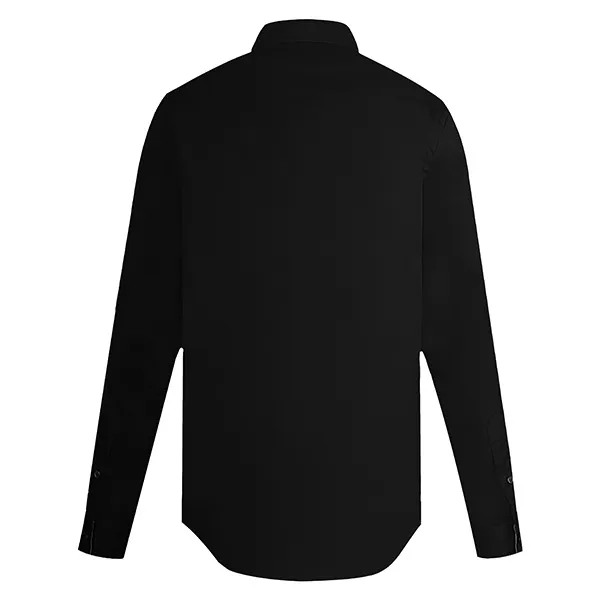 Áo Sơ Mi Burberry Logo Embroidered Black 8036291 Màu Đen Size M