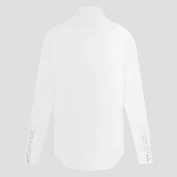 Áo Sơ Mi Burberry Logo Embroidered White 8036292 Màu Trắng Size L