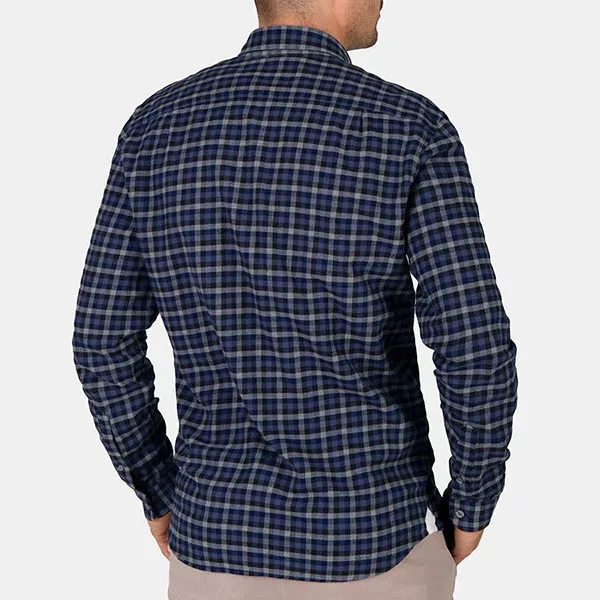 Áo Sơ Mi Lacoste Men's Cotton Shirt CH5356 6EF Màu Xanh Xám Size M