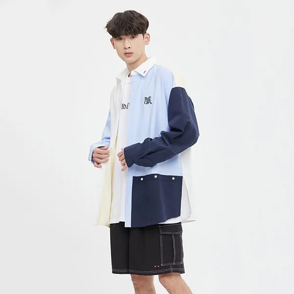 Áo Sơ Mi Romantic Crown Color Mixed Shirt Phối Màu