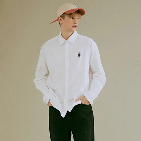 Áo Sơ Mi WHOAU Steve Oxford WHYWC2111U Màu Trắng Size S - Thời trang - Vua Hàng Hiệu