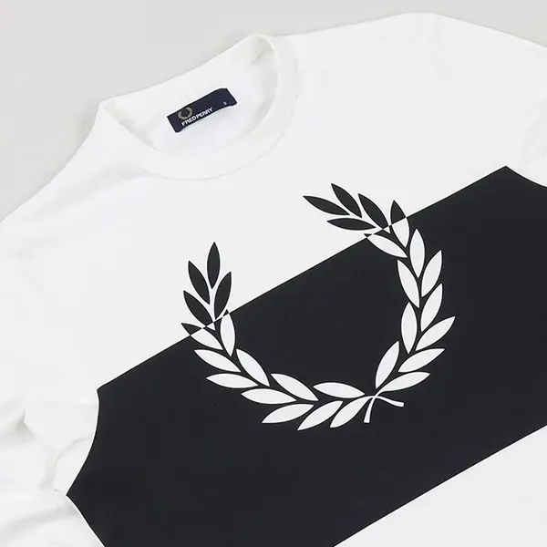 Áo Thun Dài Tay Fred Perry T-Shirt Men's White M4517 129 Màu Trắng Size S