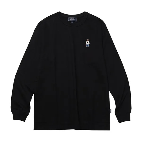 Áo Thun Dài Tay WHOAU WHLWC3722U Màu Đen Size M - Thời trang - Vua Hàng Hiệu