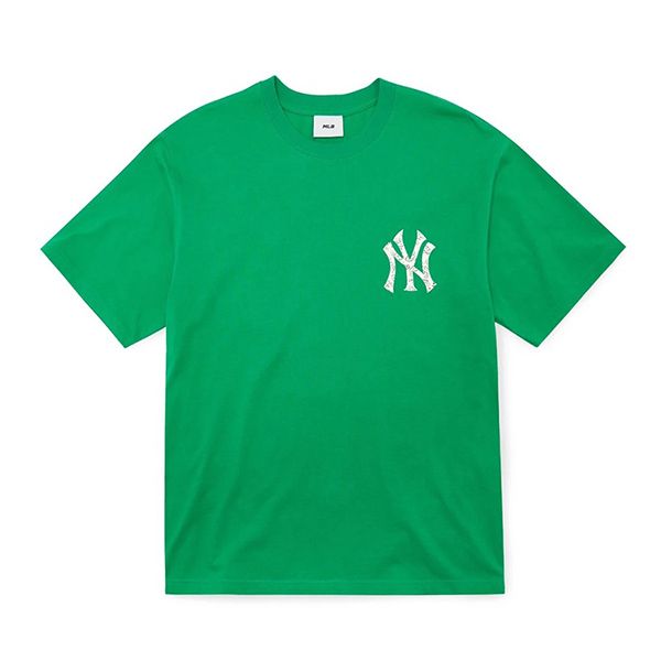 Áo Thun MLB Paisley Megalogo New York Yankees Green Tshirt 3ATS53023-50GNS Màu Xanh Green - 1
