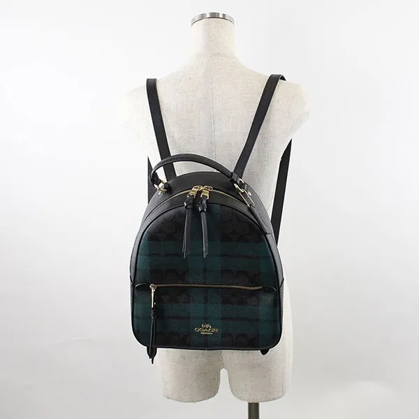 Balo Coach Jordyn Backpack In Signature Canvas With Field Plaid Print F80056 Màu Xanh Đen - Túi xách - Vua Hàng Hiệu