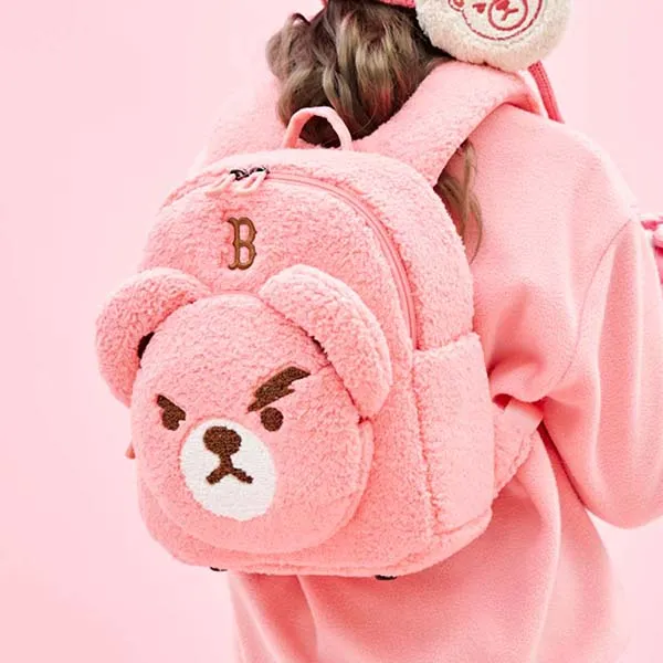 Balo Trẻ Em MLB Mega Bear Boston Red Sox 7ABKC0326-43COL Màu Hồng