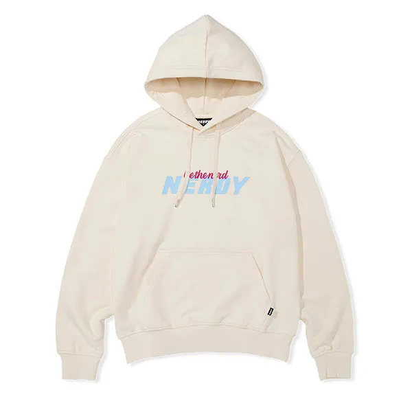 Bộ Quần Áo Nỉ Nerdy Logo Cursive Màu Kem