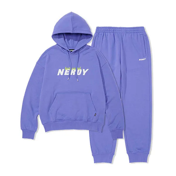 Bộ Quần Áo Nỉ Nerdy Logo Cursive Màu Xanh Tím - Thời trang - Vua Hàng Hiệu