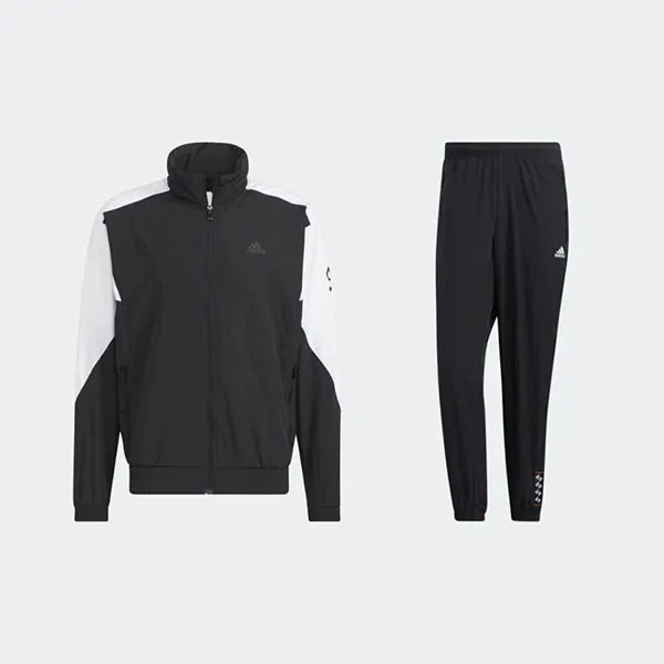 Bộ Thể Thao Adidas HE7428 & HE7419 Màu Đen Trắng