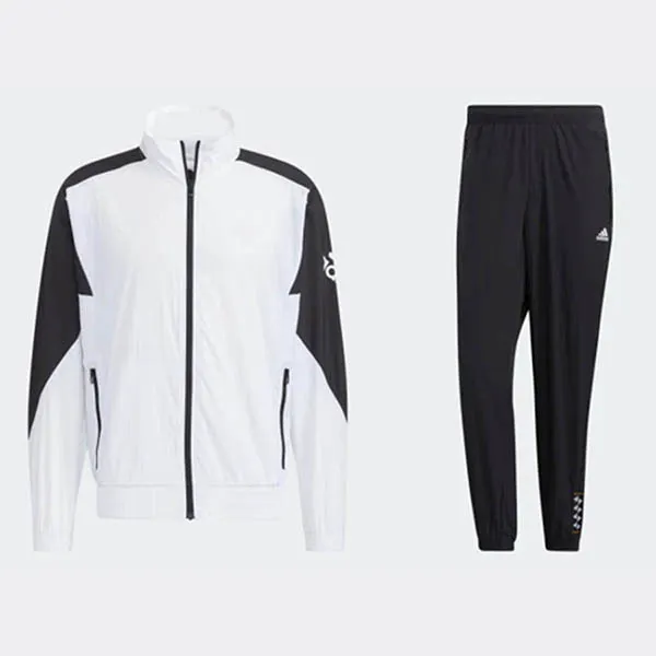 Bộ Thể Thao Adidas HE7430 & HE7419 Màu Đen Trắng