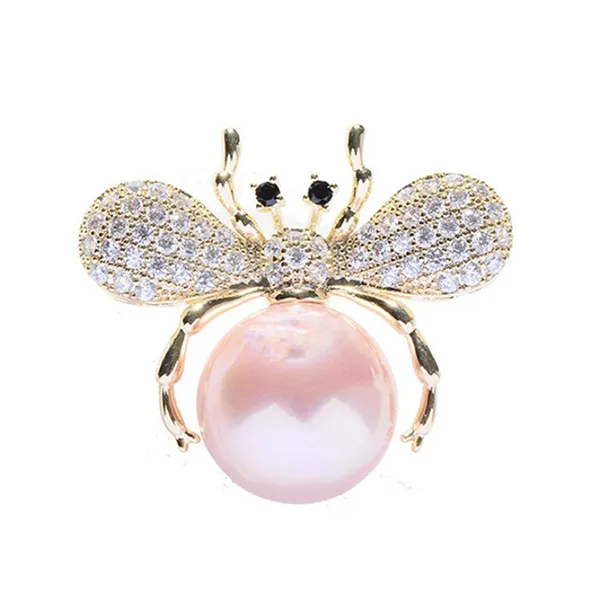 Cài Áo Meri Cao Cấp Con Nhện Hồng BR407 Màu Hồng