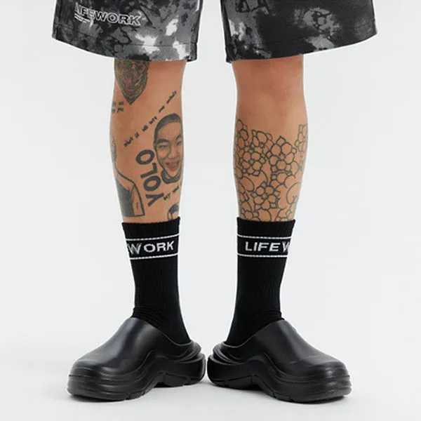 Dép LifeWork Slip On Space Run Mule LW225SH102 Màu Đen - Dép - Vua Hàng Hiệu