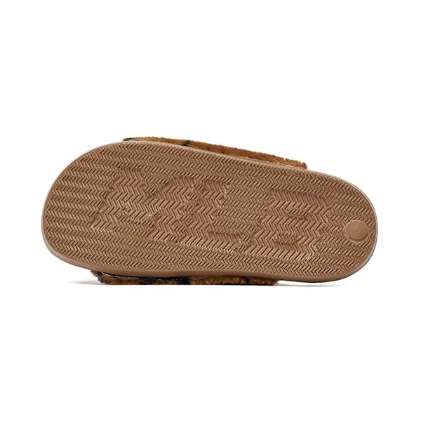 Dép MLB Chunky Mound Fur Winter New York Yankees 3ALPSWS26-50BRD Màu Nâu - Dép - Vua Hàng Hiệu