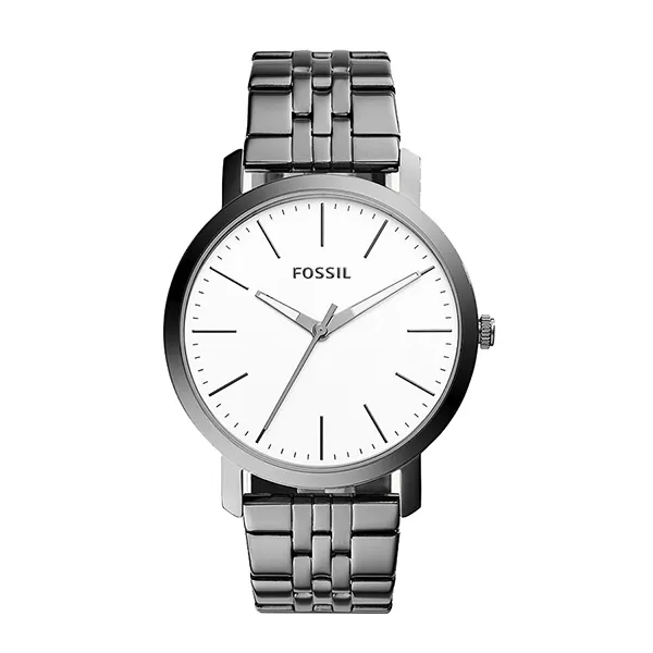 Đồng Hồ Nam Fossil Luther Three-Hand Smoke Stainless Steel BQ2313 Màu Ghi