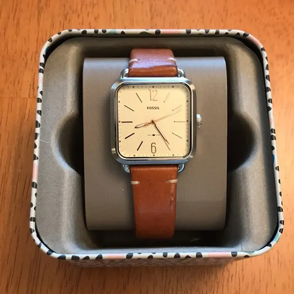Đồng Hồ Nữ Fossil Micah Three Hand Sage Tan Leather Watch ES4253 Màu Nâu
