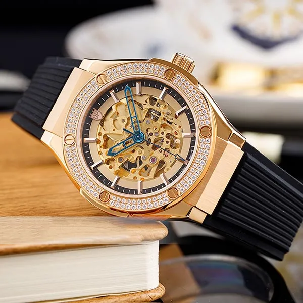 Đồng Hồ Nam Olym Pianus OP990-45.24ADGR-GL-D Skeleton Màu Vàng Đen - Đồng hồ - Vua Hàng Hiệu
