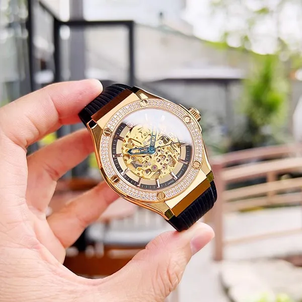 Đồng Hồ Nam Olym Pianus OP990-45.24ADGR-GL-D Skeleton Màu Vàng Đen - Đồng hồ - Vua Hàng Hiệu