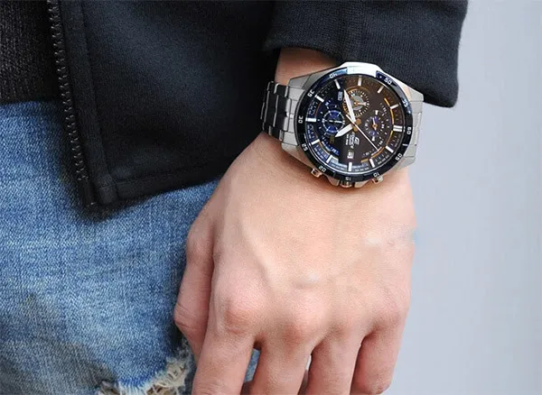 Đồng Hồ Nam Casio EFR-556DB-1AVUDF Dây Thép Không Gỉ Màu Bạc